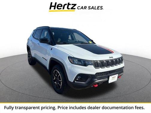 Bright White Clearcoat 2025 Jeep Compass Trailhawk