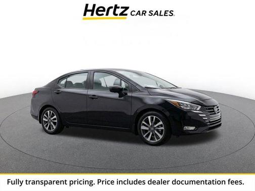 Black 2025 Nissan Versa 1.6 SV