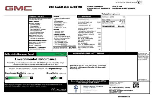 2024 GMC Savana 2500 Work Van