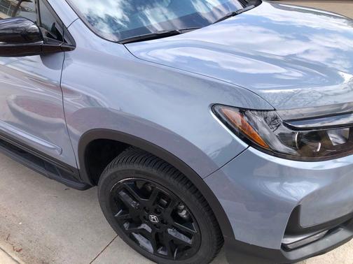 Sonic Gray Pearl 2024 Honda Passport AWD Black