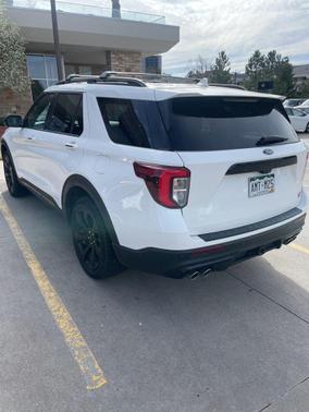 Star White Metallic Tri-Coat 2021 Ford Explorer ST