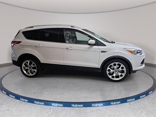 White Platinum Metallic Tri-Coat 2015 Ford Escape Titanium