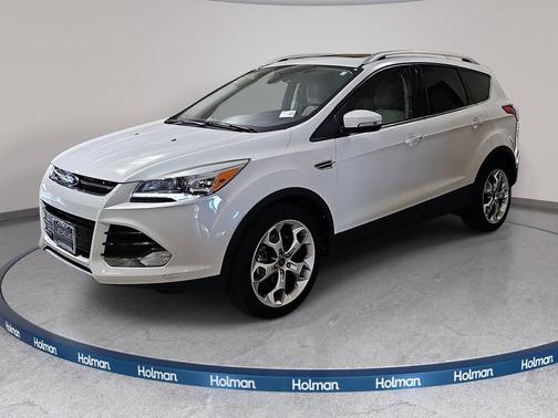 White Platinum Metallic Tri-Coat 2015 Ford Escape Titanium