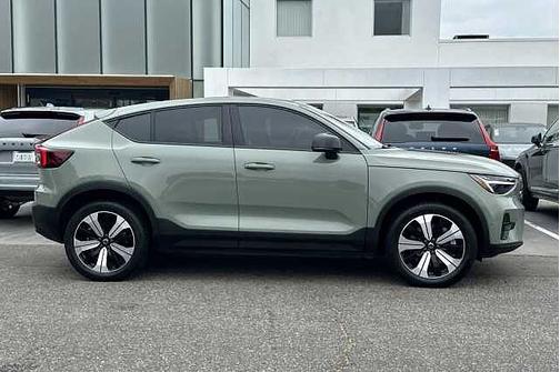 Sage Green 2023 Volvo C40 Recharge Pure Electric Plus