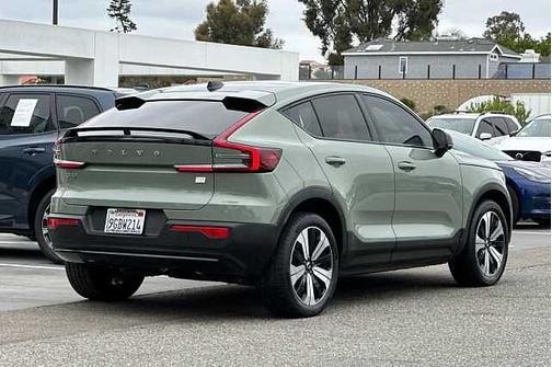 Sage Green 2023 Volvo C40 Recharge Pure Electric Plus