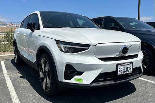 Crystal White 2023 Volvo C40 Recharge Pure Electric Ultimate