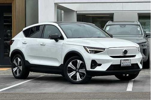 Crystal White 2023 Volvo C40 Recharge Pure Electric