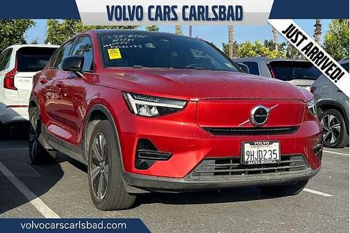 Fusion Red 2023 Volvo C40 Recharge Pure Electric Core