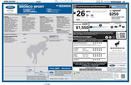 2021 Ford Bronco Sport Outer Banks