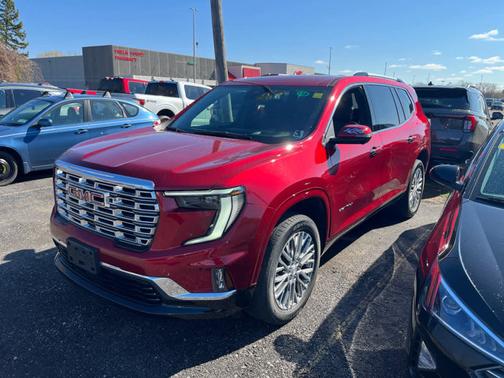 Volcanic Red Tintcoat 2025 GMC Acadia Denali