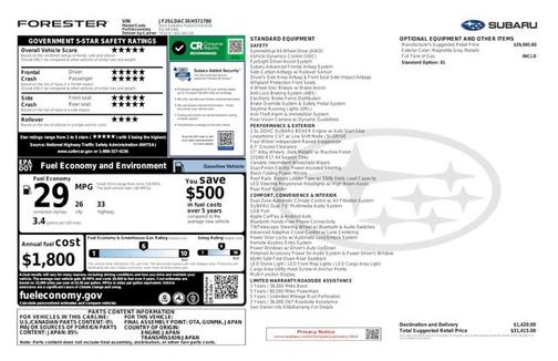 2025 Subaru Forester Base