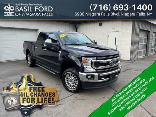 Antimatter Blue Metallic 2021 Ford F-350 XLT 4WD Crew Cab 6.75 Box