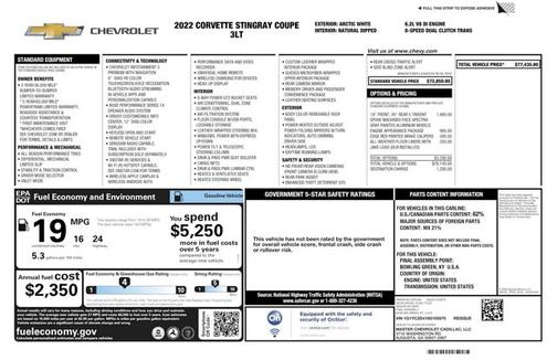 2022 Chevrolet Corvette 3LT