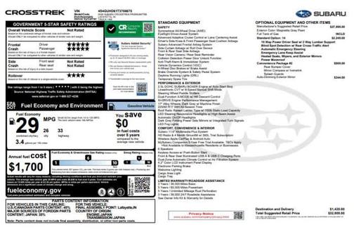 Magnetite Gray Metallic 2026 Subaru Crosstrek Premium