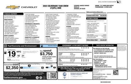 Harvest Bronze Metallic 2023 Chevrolet Silverado 1500 LT