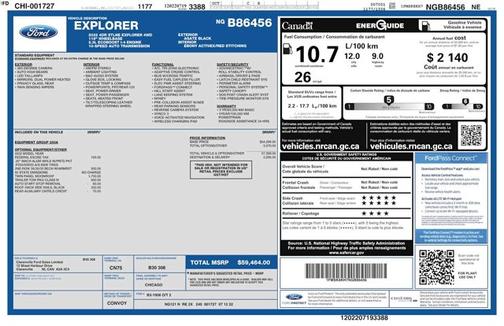 Agate Black 2022 Ford Explorer ST-Line