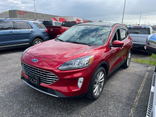 Rapid Red Metallic Tinted Clearcoat 2021 Ford Escape Titanium Hybrid