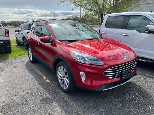 Rapid Red Metallic Tinted Clearcoat 2021 Ford Escape Titanium Hybrid