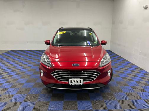 Rapid Red Metallic Tinted Clearcoat 2021 Ford Escape Titanium Hybrid