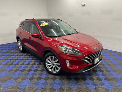 Rapid Red Metallic Tinted Clearcoat 2021 Ford Escape Titanium Hybrid