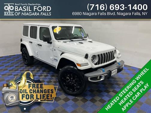 Bright White Clearcoat 2024 Jeep Wrangler 4xe Sahara