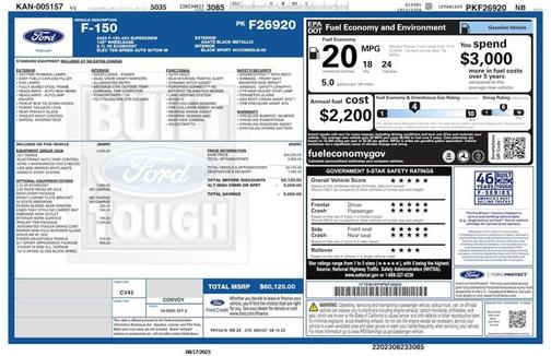 Agate Black Metallic 2023 Ford F-150 XLT