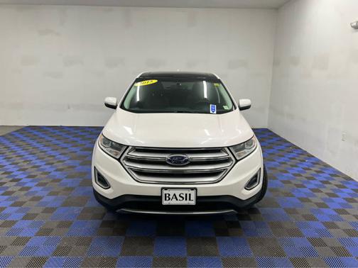 White Platinum Metallic Tri-Coat 2015 Ford Edge SEL
