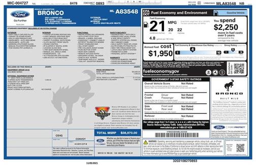 2021 Ford Bronco Big Bend