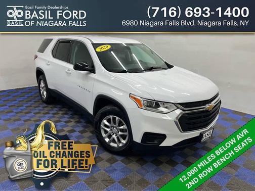 Summit White 2020 Chevrolet Traverse LS