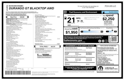 Destroyer Gray Clearcoat 2021 Dodge Durango GT Plus