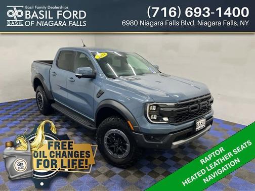 Azure Gray Metallic Tri-Coat 2024 Ford Ranger Raptor