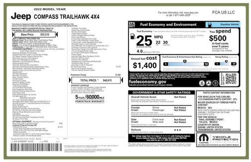 Sting-Gray Clearcoat 2022 Jeep Compass Trailhawk