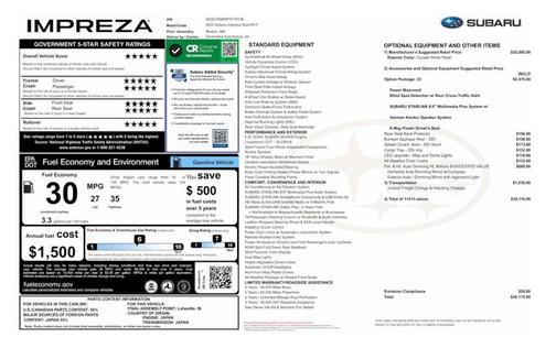 2023 Subaru Impreza Sport