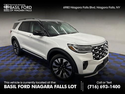 Star White Metallic Tri-Coat 2026 Ford Explorer Platinum