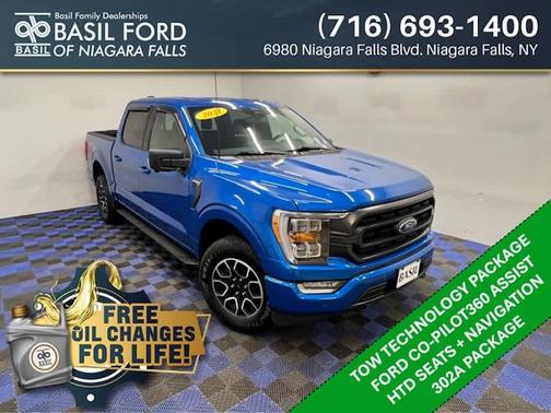 Velocity Blue Metallic 2021 Ford F-150 XLT