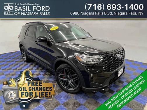Agate Black Metallic 2025 Ford Explorer ST