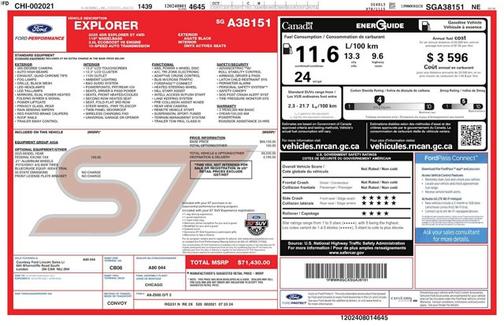 Agate Black Metallic 2025 Ford Explorer ST