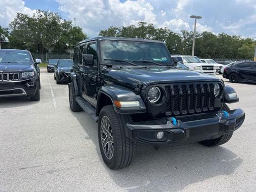 Black Clearcoat 2023 Jeep Wrangler 4xe Sahara High Altitude