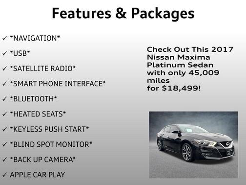 2017 Nissan Maxima 3.5 Platinum