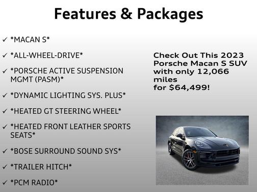 2023 Porsche Macan S