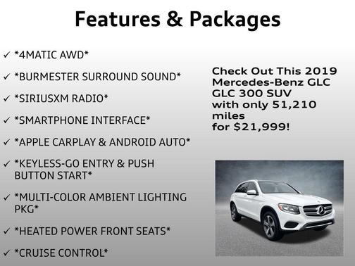 2019 Mercedes-Benz GLC 300 Base 4MATIC