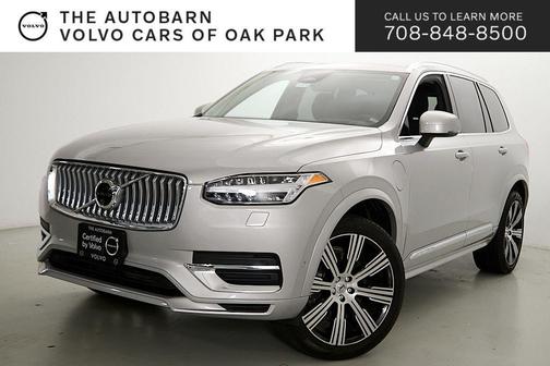 Silver Dawn Metallic 2024 Volvo XC90 Recharge Plug-In Hybrid T8 Ultimate Bright Theme 7-Seater