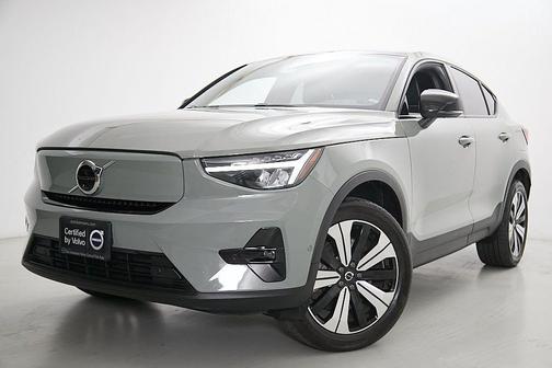 Sage Green Metallic 2023 Volvo C40 Recharge Pure Electric Twin Plus