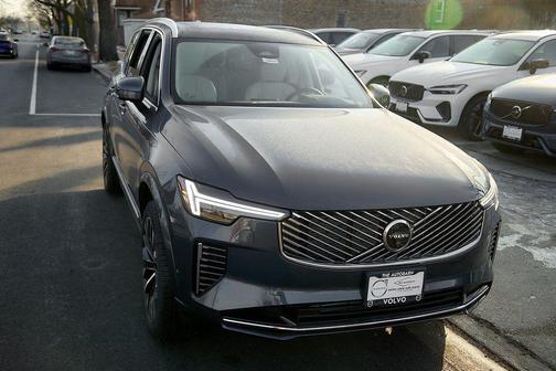 Denim Blue Metallic 2026 Volvo XC90 Plug-In Hybrid Ultra, T8 AWD, Electric/Gasoline, Bright, 7 Seats