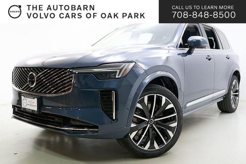 Denim Blue Metallic 2026 Volvo XC90 Plus, B6 AWD Gas (mild hybrid), Gasoline, Bright, 7 Seats