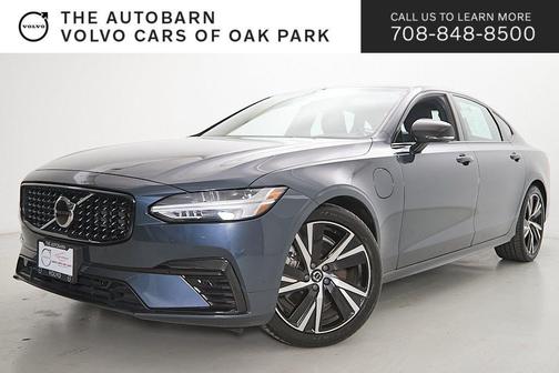 Denim Blue Metallic 2022 Volvo S90 Recharge Plug-In Hybrid T8 R-Design