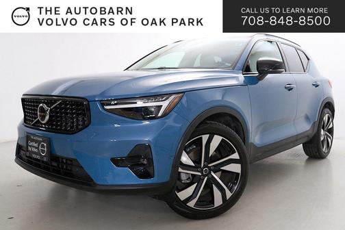 Fjord Blue Metallic 2023 Volvo XC40 B5 Ultimate Dark Theme