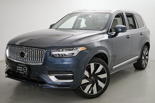 Denim Blue Metallic 2024 Volvo XC90 Recharge Plug-In Hybrid T8 Plus Bright Theme 7-Seater