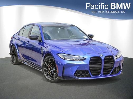 Blue Metallic 2024 BMW M3 Competition xDrive