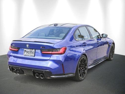Blue Metallic 2024 BMW M3 Competition xDrive
